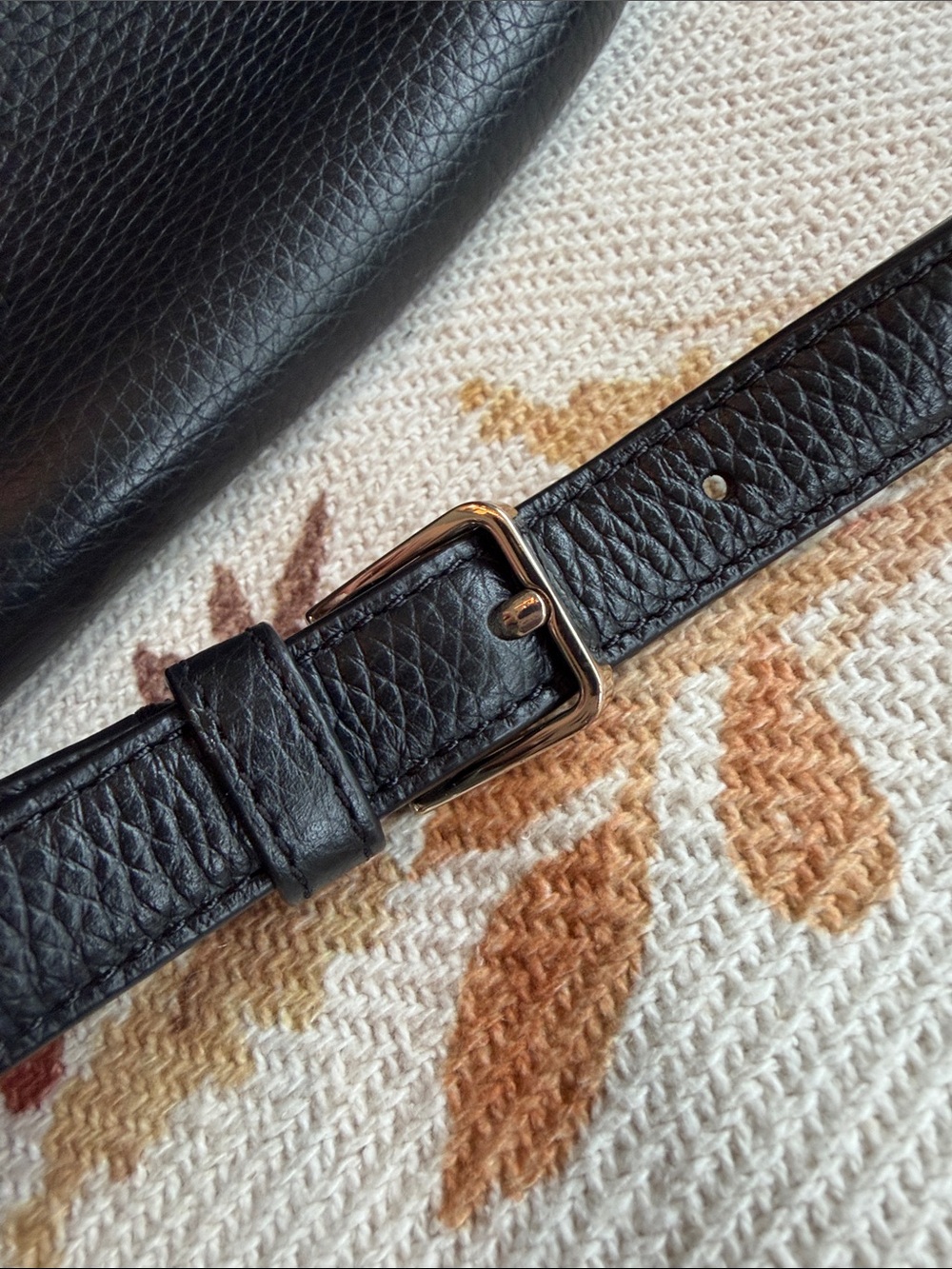 kate spade Black Pebbled Leather Crossbody Bag with Gold Hardware - Picture 6 of 11